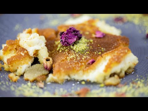 كنافة لبنانية مع فرك الكنافة - Knafe Recipe
