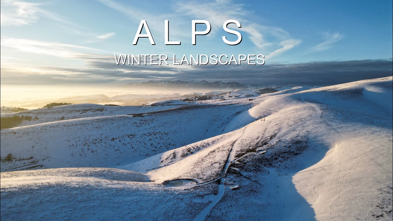 winter mountain landscapes and calm relaxing music