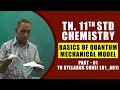 11th Chemistry Basics Of Quantum Mechanical Model Part 01 TN Syllabus Code L01 A01