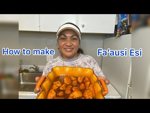 #polytubers | How to make Fa'ausi Esi.. Samoan Dessert | Cooking with Rona |