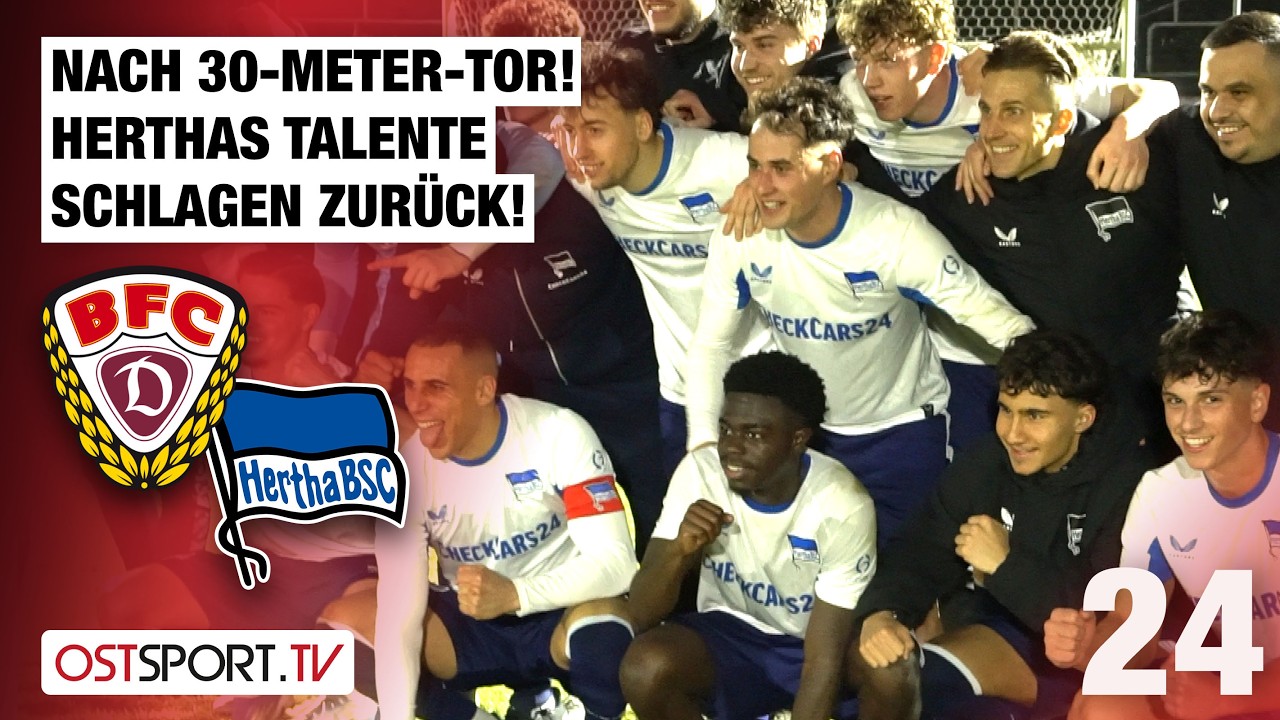 Berliner  Dynamo vs Hertha BSC II U23 Highlights
