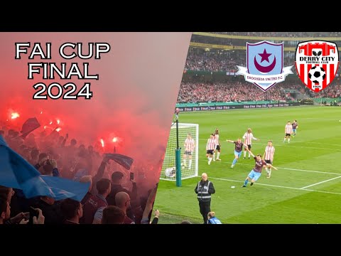Pyromania runs wild at the 2024 Fai cup final! 🔥 Drogheda Vs Derry vlog | #faicup