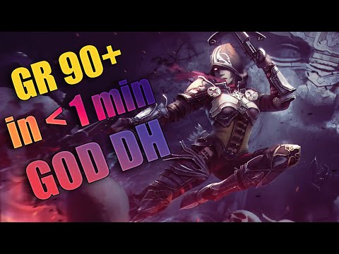 Diablo 3 Season 30 - GoD DH ~1 min GR90+ Speeds