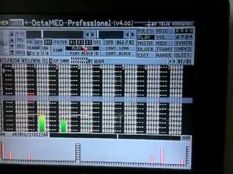 Drum and Bass on the Commodore Amiga 1200.