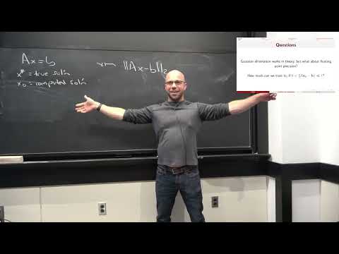 Applied Numerical Algorithms, fall 2023 (lecture 5):  Condition number for linear systems