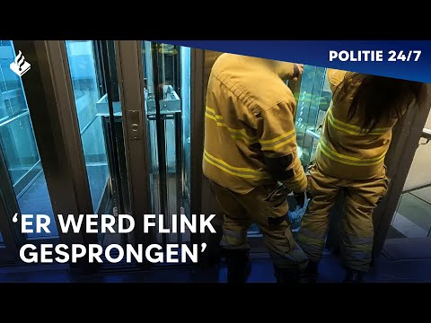 Vast in de lift | POLITIE 24/7