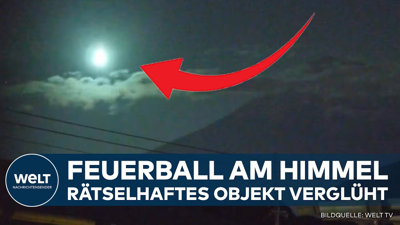 JAPAN: Feuerball am Himmel -  Rätselhaftes Objekt verglüht vor dem Berg Fuji!