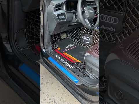Custom luxury Double Layer diamond car mats for Audi A6L