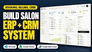 I Built a Salon Management System with ERP + CRM Dashboard & Web App - Google Sheets + Apps Script