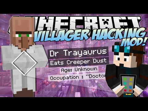 Minecraft | VILLAGER HACKING MOD! (Watch Dogs Villager Secrets!) | Mod Showcase