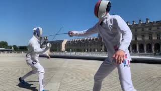 Course poursuite d'escrime dans Paris !