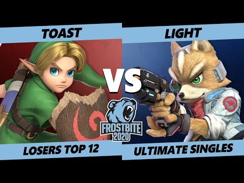 Frostbite 2020 SSBU Losers Top 12 - NFT | Toast (Young Link) Vs. Rogue | Light (Fox) Smash Singles