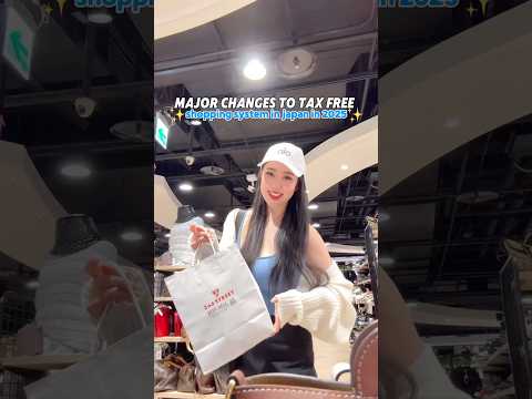 SAY GOODBYE TO IMMEDIATE TAX EXEMPTIONS IN JAPAN THIS YEAR 🥲 #japan #taxfree #japantravel