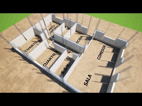 ETAPAS de Construcción de Una CASA I Casa Con 3 CUARTOS I CIMENTACIÓN, SOLERAS, COLUMNAS, BLOCKS.