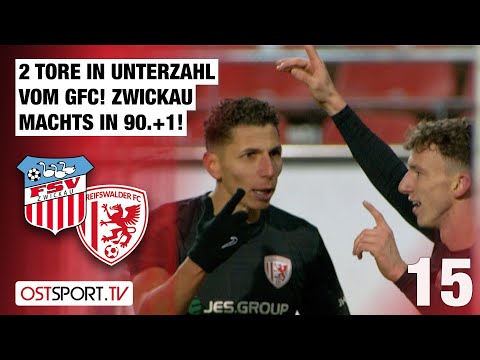 2 GFC-Tore in Unterzahl! Zwickau trifft in 90.+1: FSV Zwickau - Greifswald | Regionalliga Nordost