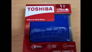 Toshiba Canvio Connect II 500GB USB3.0/Satin Gold (HDTC805EC3AA) - відео 1