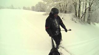 preview picture of video 'Paseky nad Jizerou - trasa 3 - czerwona - w śnieżnym puchu!'