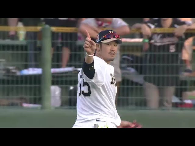 【3回表】バファローズ・T-岡田 体を張ったダイビングキャッチ!! 2016/7/28 Bs-M