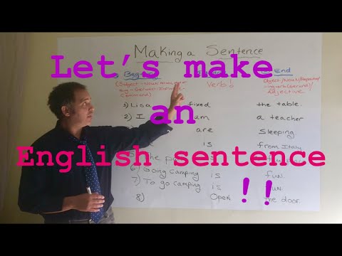 Making a sentence