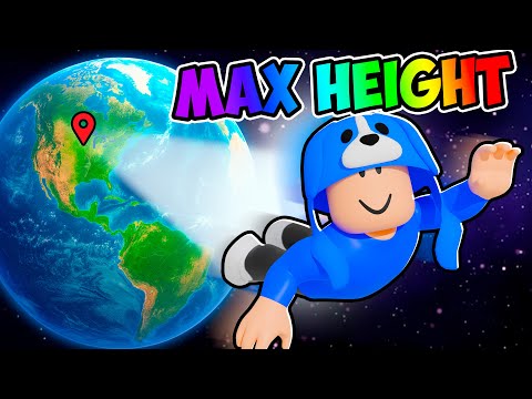 Reaching MAX height in Roblox Fly to Space...