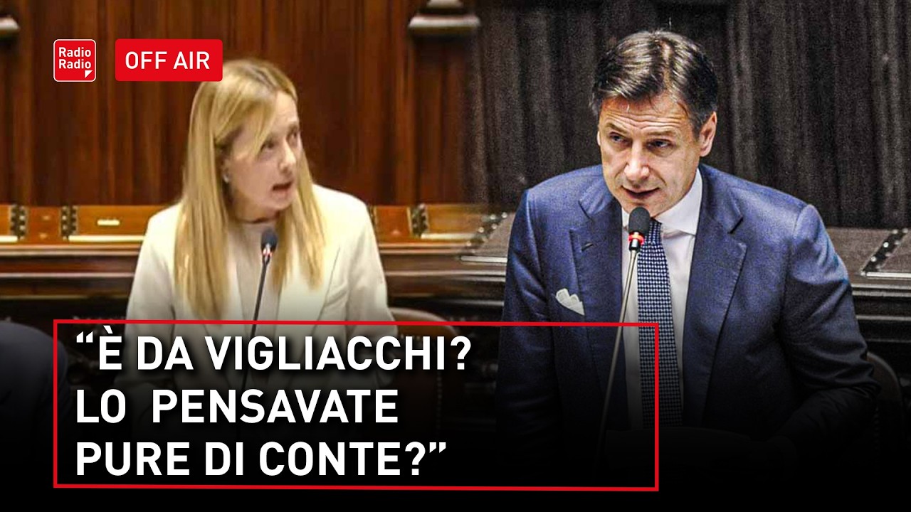 MELONI RISPONDE AI BANCHI DELL'OPPOSIZIONE CITANDO LE PAROLE DI CONTE DEL 2020