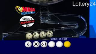 2018 03 13 Mega Millions Numbers and draw results