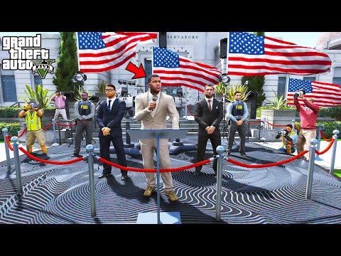 Franklin is The New Prime Minister of Los Santos GTA 5 | SHINCHAN and CHOP