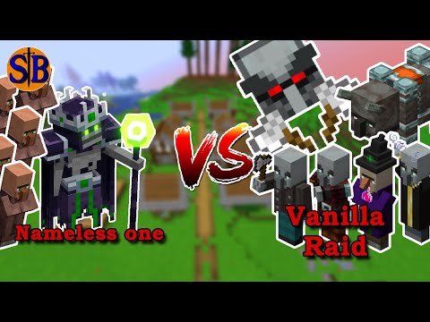 Can the Nameless one Defend against a REAL Vanilla Raid | Minecraft Mob Battle