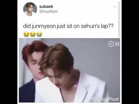 Season greeting exo 2019 suho just sit on sehun's lap #exo #weareone #sehun #suho