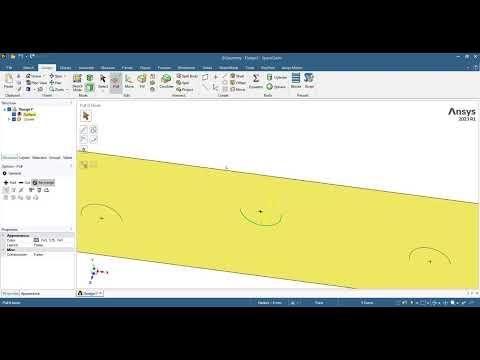 Designing Geometry for Three-Point Bending Test in ANSYS SpaceClaim