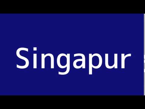 How to say Singapore in Spanish