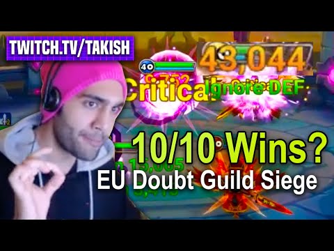 10/10 Wins? Taki joins G3 Guild Doubt on EU! First GUILD SIEGE! - Takish Twitch Stream