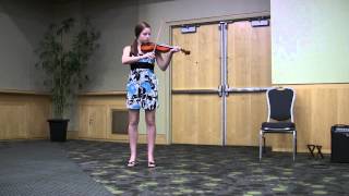 Brittney placed 2nd in traditional violin at the Forest City Music Festival with 