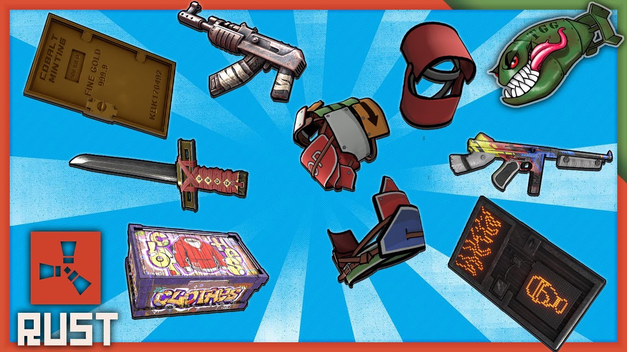 Rust Skins | 8-Bit AR, JPEG Roadsign, Katana Sword, Retro Blast Thompson #288