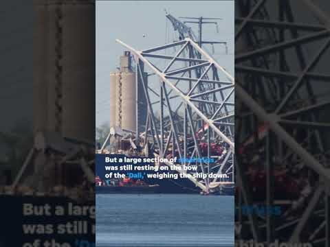 Experts use explosives to free 'Dali' from Key Bridge wreckage Shorts