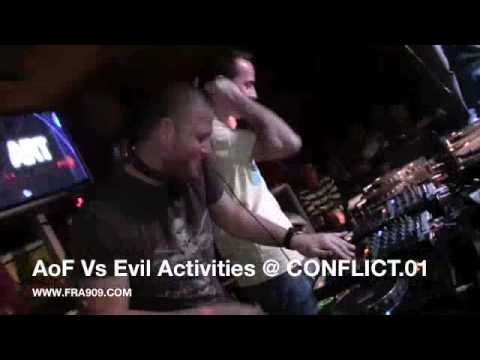 AOF VS EVIL ACTIVITIES @ CONFLICT.01 FLORIDA 8 DECKS 2 MIXERS SET