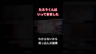 わからないから突っ込んだ結果【たろうくんはいってきました】#shorts