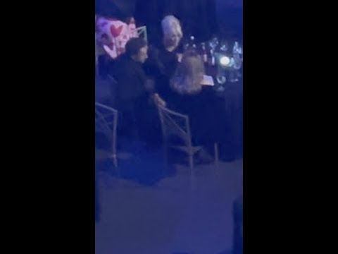 Networking at the Brits 2022 - Adele and Hannah Waddingham (Rebecca - Ted Lasso)