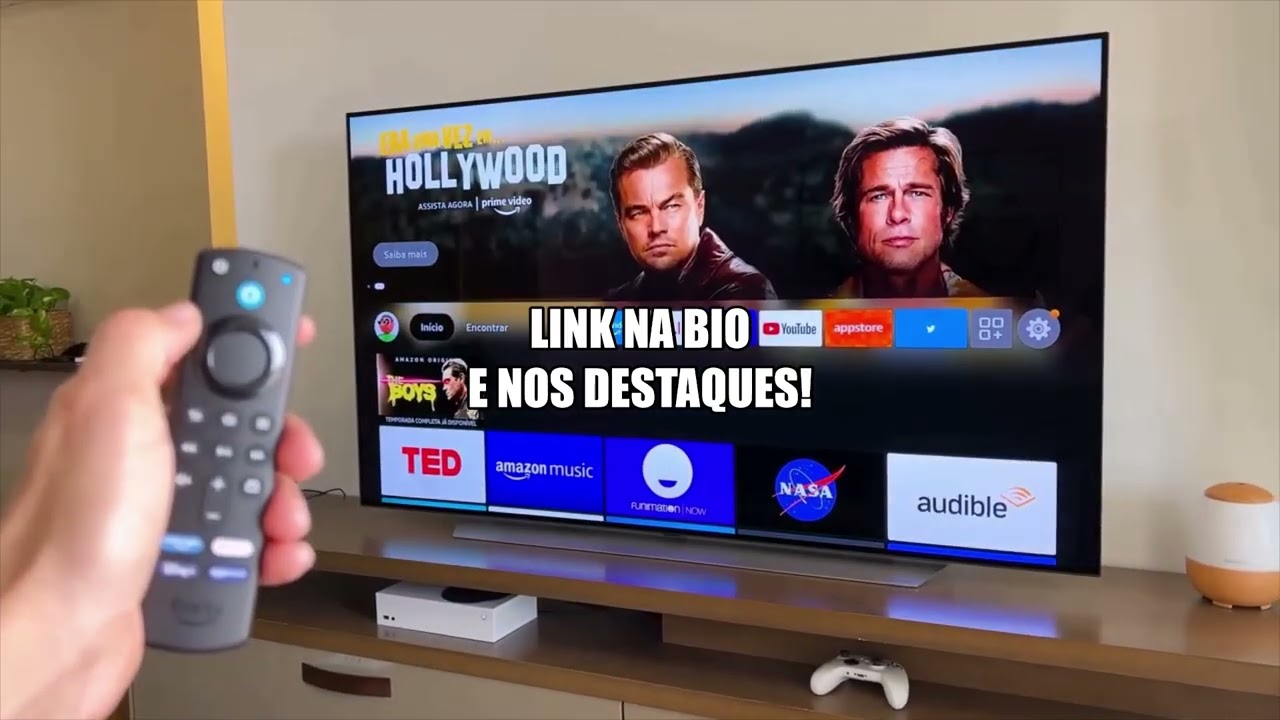 Miniatura da avaliação em vídeo de Amazon Fire TV Stick HD 2ª Geração com Controle Remoto por Voz