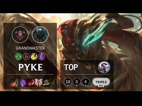 Pyke Top vs Fiora - BR Grandmaster Patch 10.20