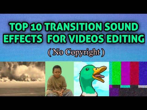 Top 10 Transition Sound Effects for Video Editing (No Copyright)