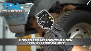 How To Replace Low-Tone Horn 1993-1997 Ford Ranger