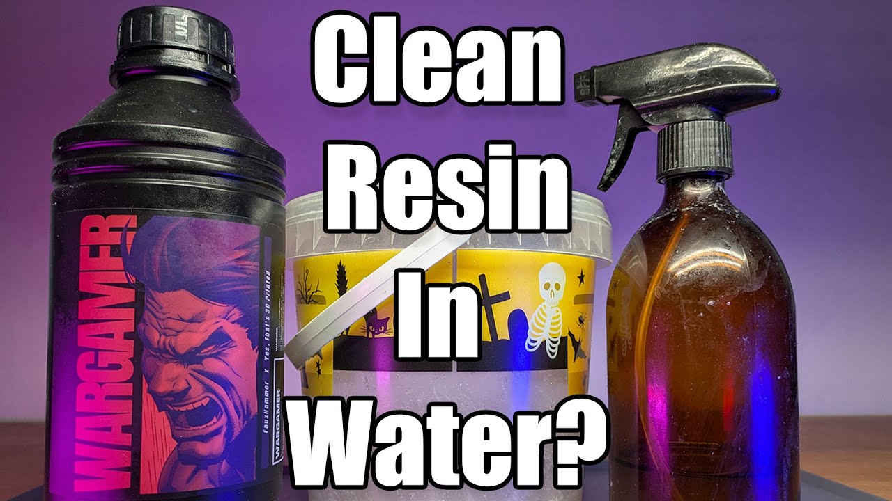 Cleaning Resin Prints in Water is Better Than You Think