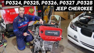 JEEP CHEROKEE CODE P0324 P0325 P0326 P0327 P0328 ENGINE LIGHT ON 2014 2015 2016 2017 2018 2019 2020