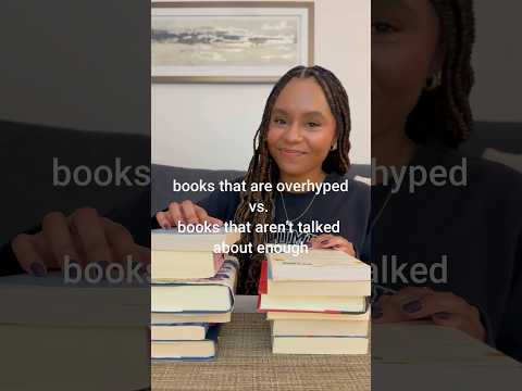 Overhyped vs. slept on books 📚 #booktube #booktok #bookreview #bookhaul