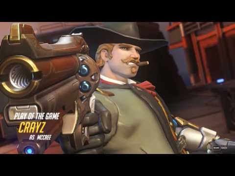 MCCREE GOD AIM 6 MULTIKILL | CLIFF CHARGING | CrayZ
