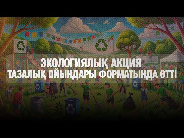 «Таза ойындар» экологиялық акциясы өтіп жатыр