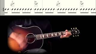 Guitar TAB : Misery (Rhythm Guitar) - The Beatles