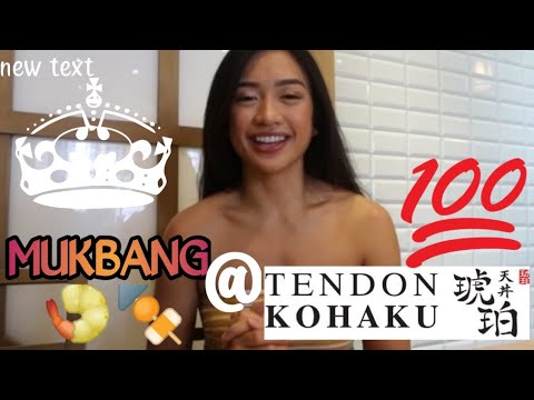 Vlog #10: Mukbang @ TENDON KOHAKU 🍢🍤 | MIKAELA LEONARDO 👑💕