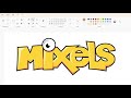 How To Draw The Mixels Logo Using MS Paint How To Draw On Your Computer